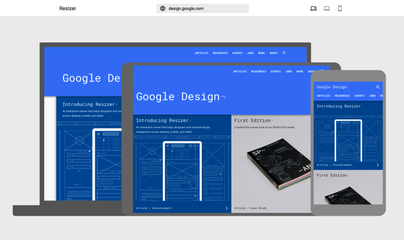 Google Resizer 為響應式網頁設計打造的尺寸調整利器